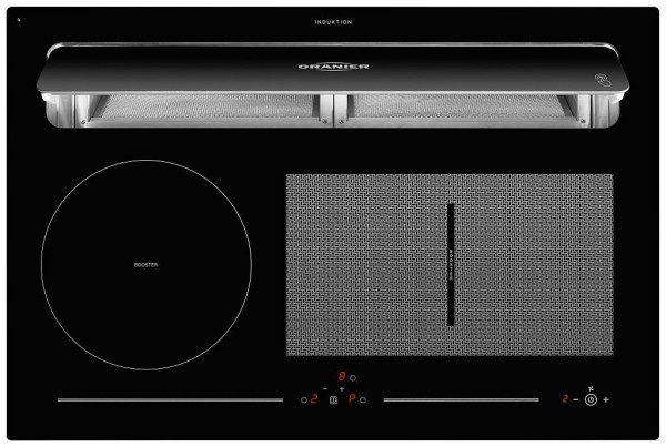 Oranier KXI 1082 Basic-PLUS FlexX-Induktion mit Kochfeldabzug Abluft / Umluft rahmenlos 78 cm