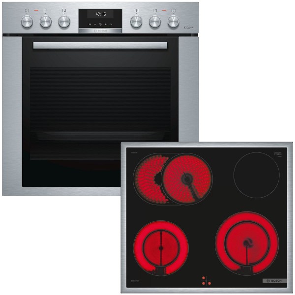 Bosch MKH65SK1 Einbauherdset Glaskeramik Backwagen 71 Liter EXCLUSIV selectLine