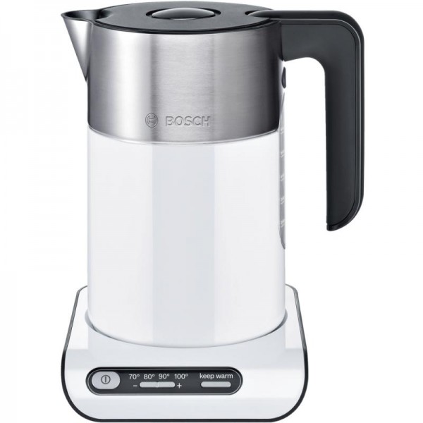 Bosch TWK8611P Styline Wasserkocher Kunststoff Edelstahl weiß