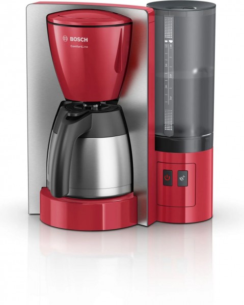 Bosch TKA6A684 ComfortLine Filterkaffeemaschine Edelstahl rot Thermokanne