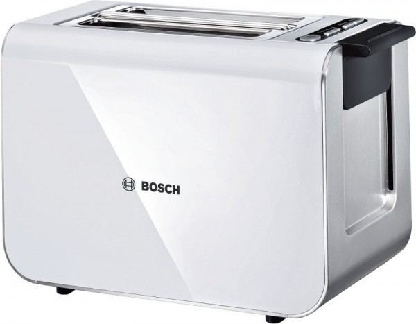 Bosch TAT8611 Styline Kompakt-Toaster Edelstahl weiß