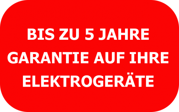 Garantieverlängerung auf 5 Jahre
