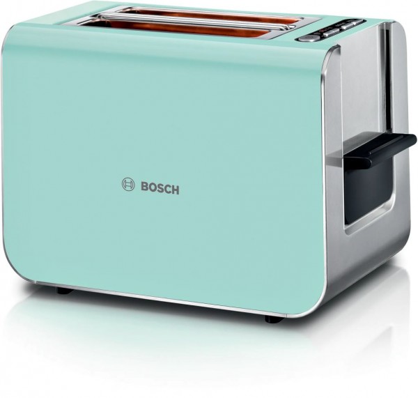 Bosch TAT8612 Styline Kompakt-Toaster Edelstahl grün
