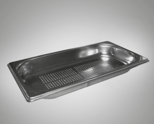 systemceram Gastronormbehälter 1/3 gelocht Edelstahl 0836 für GENEA, MERA